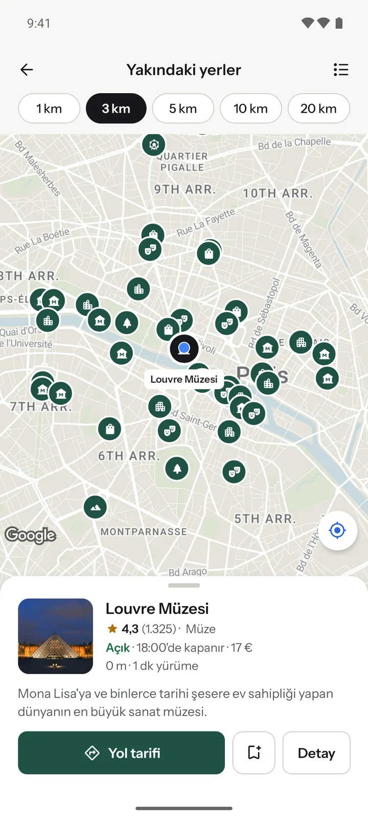Nearby places